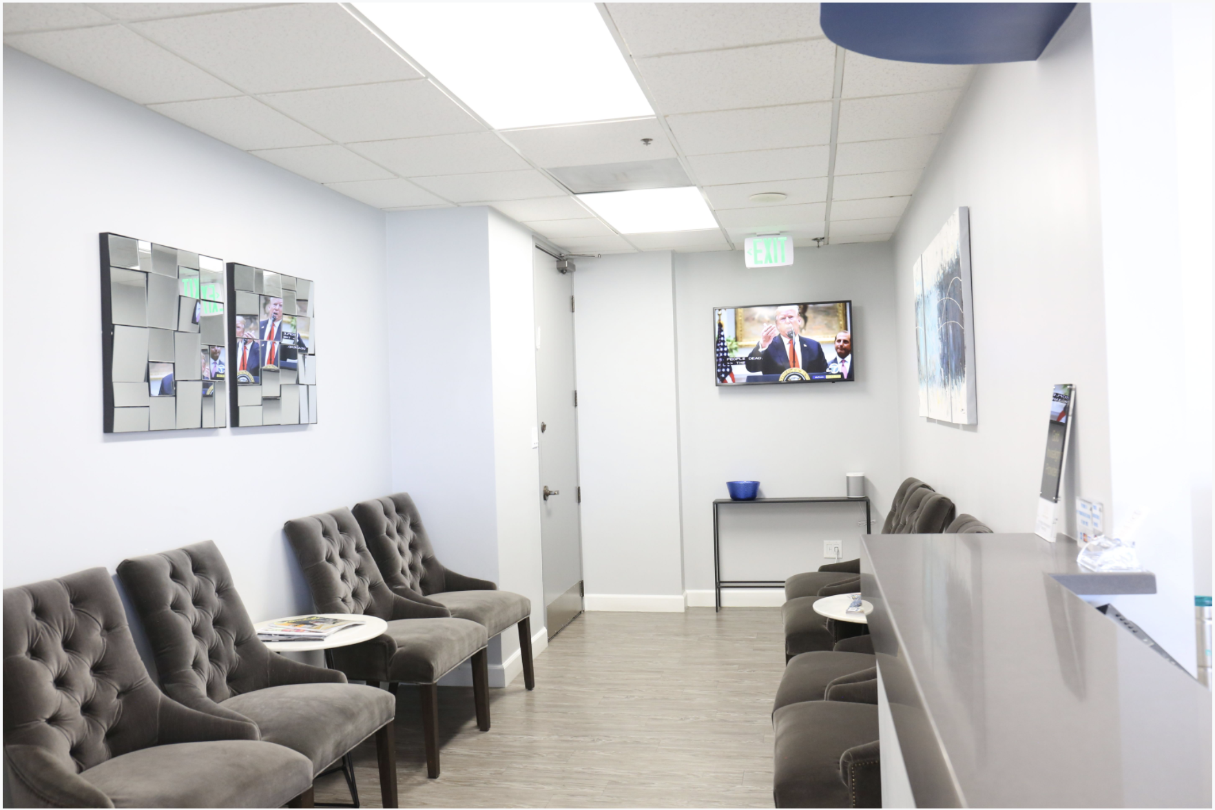 Firouz Orthodontics reception area.