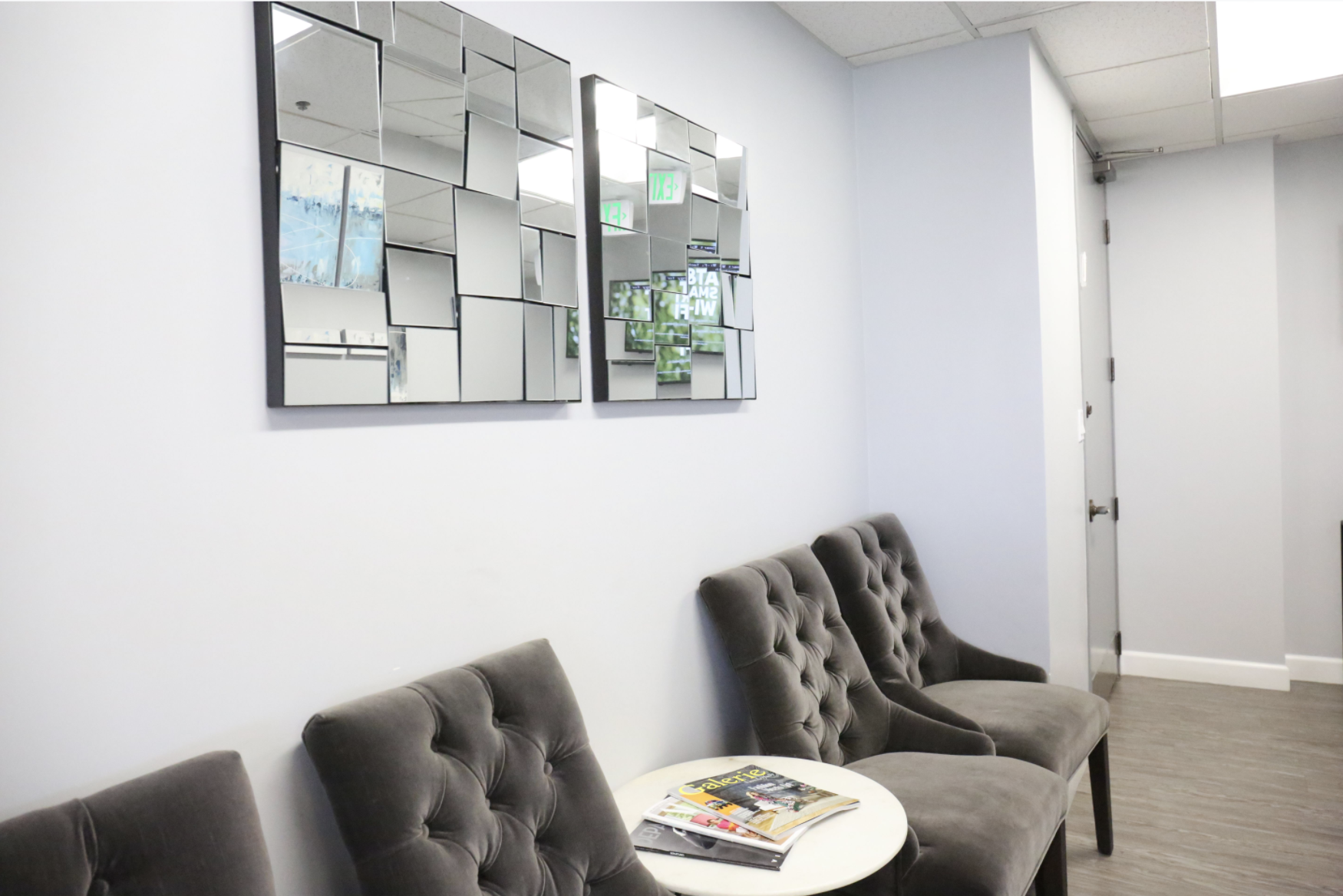 Firouz Orthodontics waiting room area.