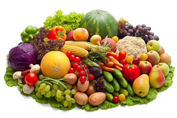 Fruits and vegetables